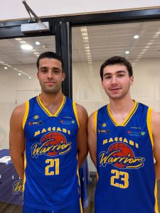 Pictured are Maccabi Warriors 2026 team captain Guy Chalfon (left) with vice-captain Jared Gansky.